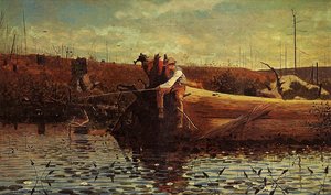 Warten Auf Einen Bissen — Winslow Homer