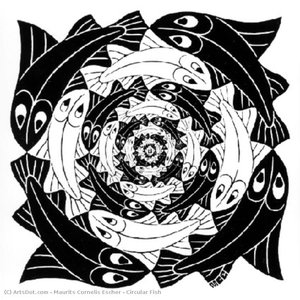 Circular Fish — Maurits Cornelis Escher