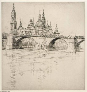 Bridge At Zaragoza, Spain — Ernest D Roth
