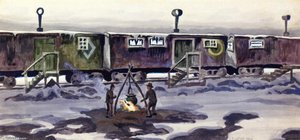 Freight Car Dwellings — Charles Burchfield