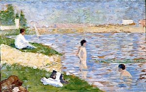 Studie Für ''badende In Asnières'' — Georges Pierre Seurat