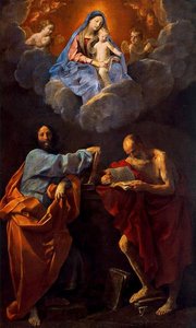 The Virgin And Child Between Saints Thomas And Jerome — Reni Guido (le Guide)