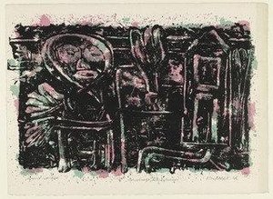 Figure, Tree, House (personnage, Arbre, Maison) — Jean Philippe Arthur Dubuffet