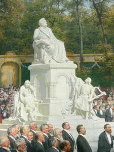 Enthüllung Wagner-denkmal Detail 01 — Anton Fon Verner