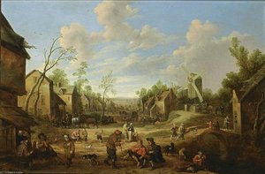 Village Street — Joost Cornelisz Droochsloot