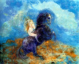 Brunhild (the Valkyrie) — Odilon Redon