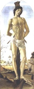 St Sebastian — Sandro Botticelli, Early Renaissance