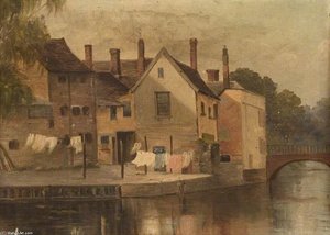 Fisher Lane By Great Bridge, Cambridge — Edward Robert Hughes
