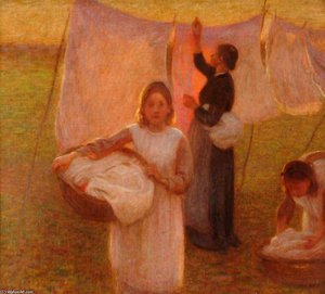 Washing Day — Edward William Stott
