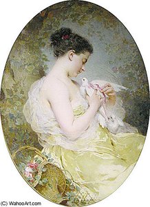 Jeune Fille A La Colombe — Charles Chaplin