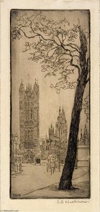 London Scene with Church