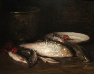 Still-life With Fish — William Merritt Chase