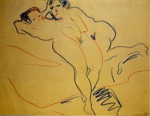 Paar — Ernst Ludwig Kirchner, Deutscher Expressionismus