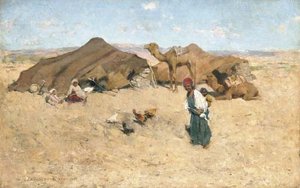 Arab Encampment, Biskra — Willard Leroy Metcalf