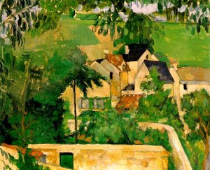 Study - Landscape At Auvers — Paul Cézanne, Post-impressionism