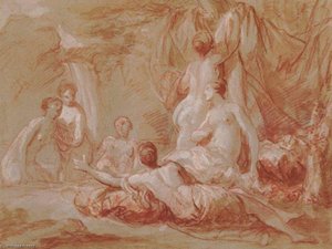 Group Of Nymphs — Charles-andré Van Loo