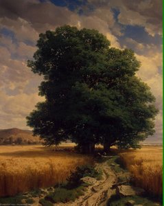 Landscape with Oaks