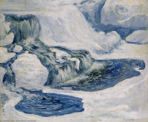 Falls In January — John Henry Twachtman