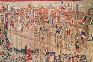 Detail Of The Tapestry “landing In Asilah” — Pasquier Grenier