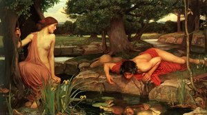 Narcissus — John William Waterhouse, Pre-raphaelite