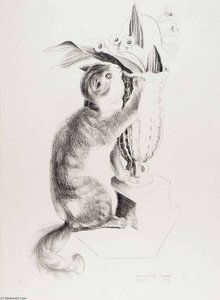 Cat And Flowers — Marguerite Zorach
