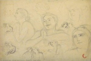 Character Study Sheet — Alfred Dehodencq, Romanticism