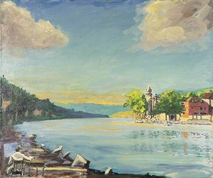 Scene On The River Meuse (i) — Winston Spencer Churchill