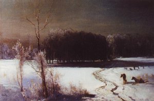 Landscape With Wolves — Aleksey Savrasov, Realism