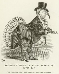 Distressing Result Of Eating Turkey Day After Day — John Leech