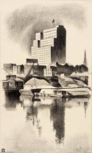 Newark Harbor — Louis Lozowick