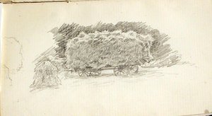 Wheat-wain, Study For Wheat-wain Afield — John Ottis Adams