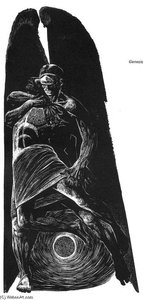Genesis: 32 (jacob Wrestles With The Angel) — Lynd Ward