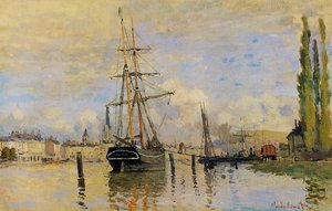 The Seine At Rouen — Claude Monet, Impressionist Painting