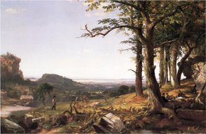 Sportsmen Nooning — Jasper Francis Cropsey