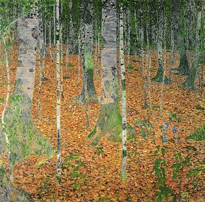 El Bosque De Abedules (birkenwald) — Gustav Klimt, Art Nouveau