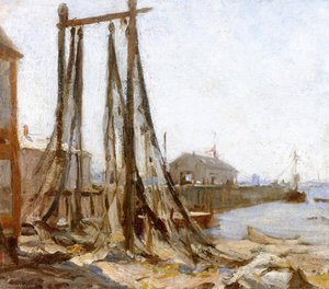 Drying Nets, Provincetown — Edwin Ambrose Webster