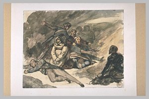 Group Of Wounded Soldiers — Richard Parkes Bonington