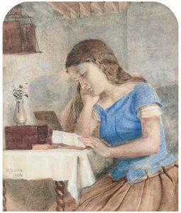 Engrossed In The Letter — George Goodwin Kilburne