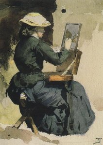 Portrait Of N. Yakunchikova — Vasily Dmitrievich Polenov