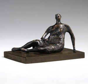 Maquette For Draped Reclining Woman — Henry Moore