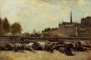 The Apple Marker, Quai De Gesvres And Quay De L'hotel De Vil — Stanislas Lépine