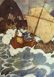 The Ship Struck A Rock — Edmund Dulac