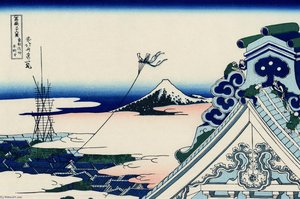 Asakusa Honganji Temple In Th Eastern Capital — Katsushika Hokusai, Ukiyo-e