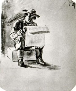 Study Of A Man Reading — George Caleb Bingham