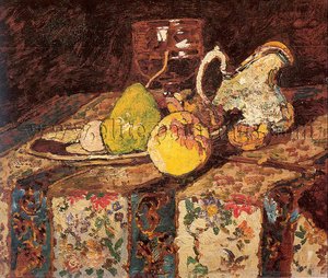 Still Life With White Pitcher — Adolphe Joseph Thomas Monticelli