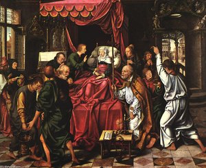 The Death Of The Virgin — Joos Van Cleve
