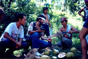 Exchange with Mactan natives