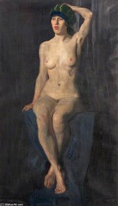 Seated Nude — Maurice William Greiffenhagen