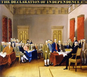 The Declaration Of Indepenence — Edward Hicks