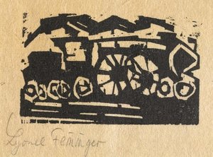 Letterhead. Little Locomotive — Lyonel Feininger